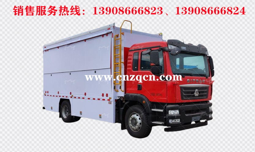 重汽汕德卡單橋被服洗滌車(chē)